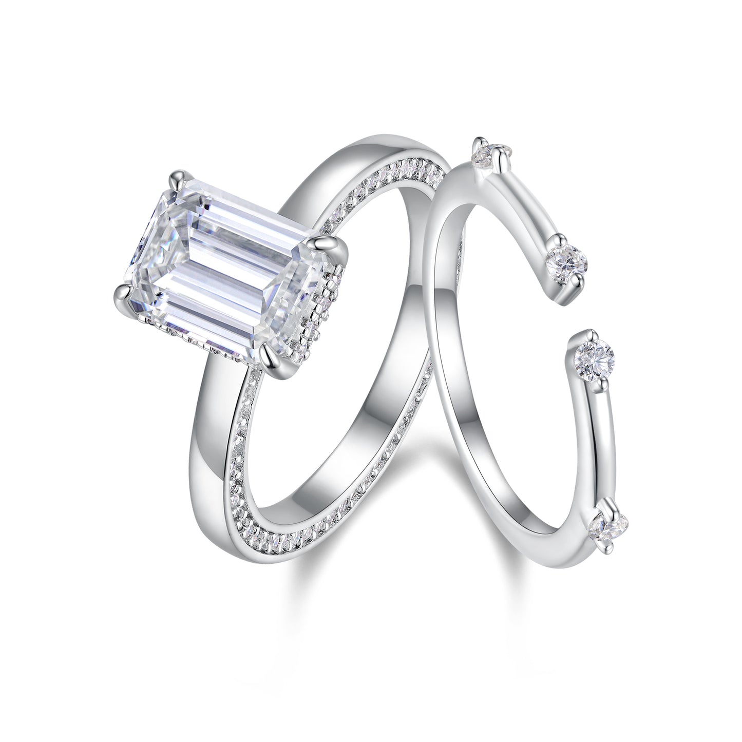 The Esmé Ring moissanite engagement ring by Trésor Diamond