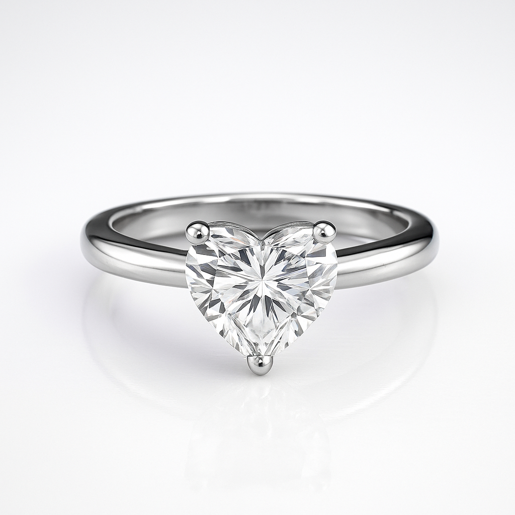 The Elysia Ring moissanite engagement ring by Trésor Diamond