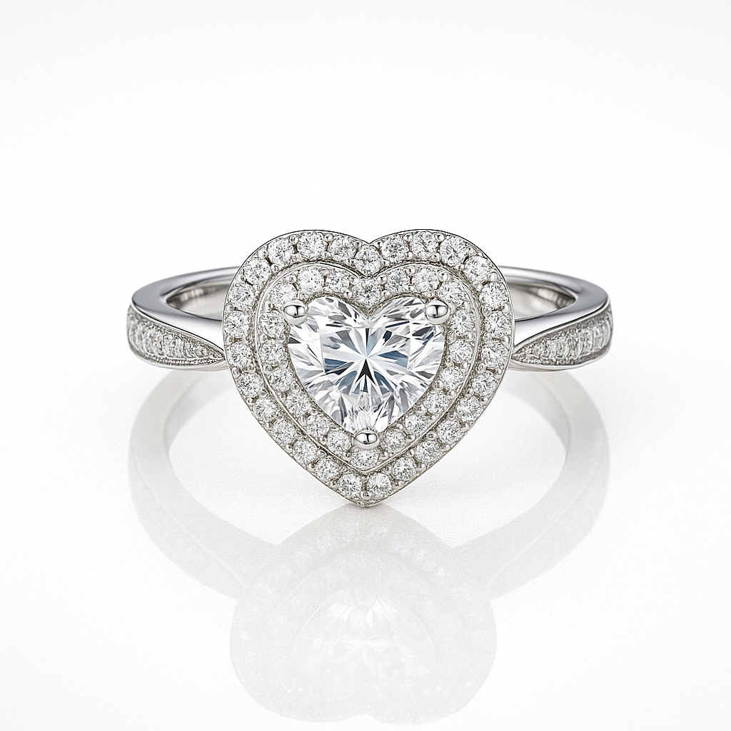 The Serenade Ring moissanite engagement ring by Trésor Diamond