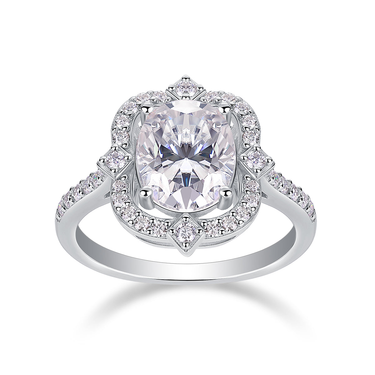 The Serenya Ring moissanite engagement ring by Trésor Diamond