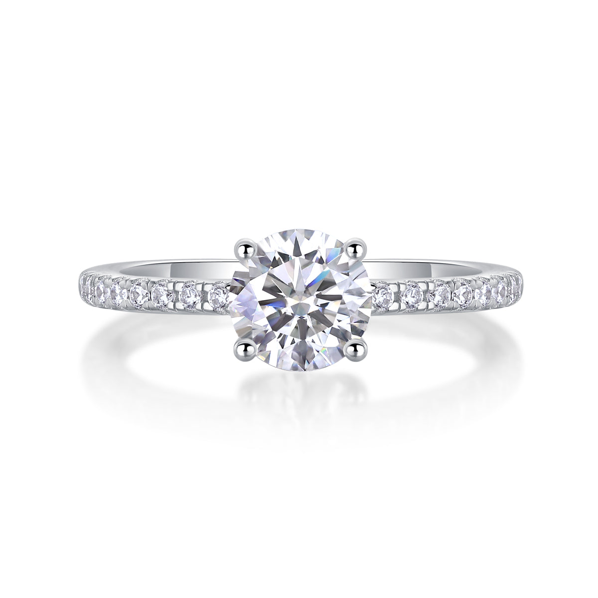 The Serene Ring moissanite engagement ring by Trésor Diamond
