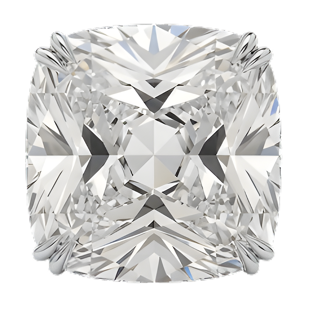 Cushion cut moissanite engagement rings collection by Trésor Diamond