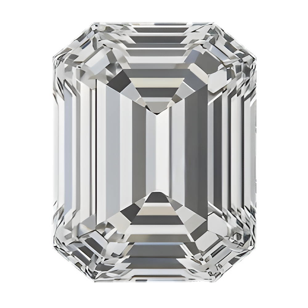 Emerald cut moissanite engagement rings collection by Trésor Diamond
