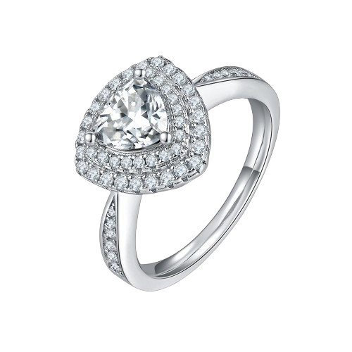 The Seraphine Ring moissanite engagement ring by Trésor Diamond