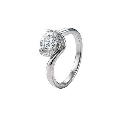 The Chloe Ring moissanite engagement ring by Trésor Diamond
