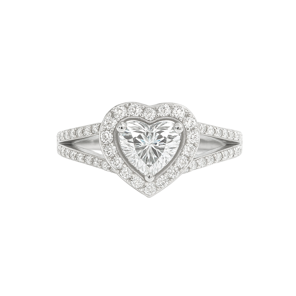 The Corinne Ring moissanite engagement ring by Trésor Diamond