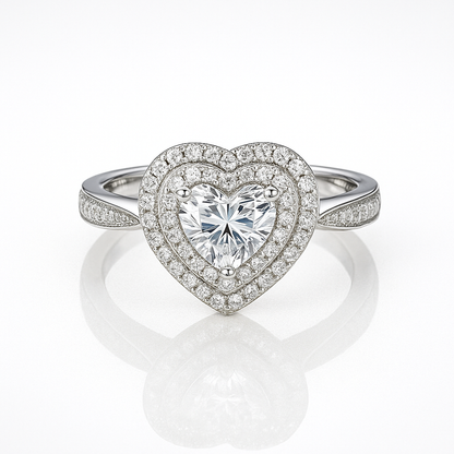 The Serenade Ring moissanite engagement ring by Trésor Diamond