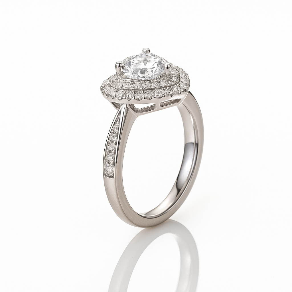 The Serenade Ring moissanite engagement ring by Trésor Diamond