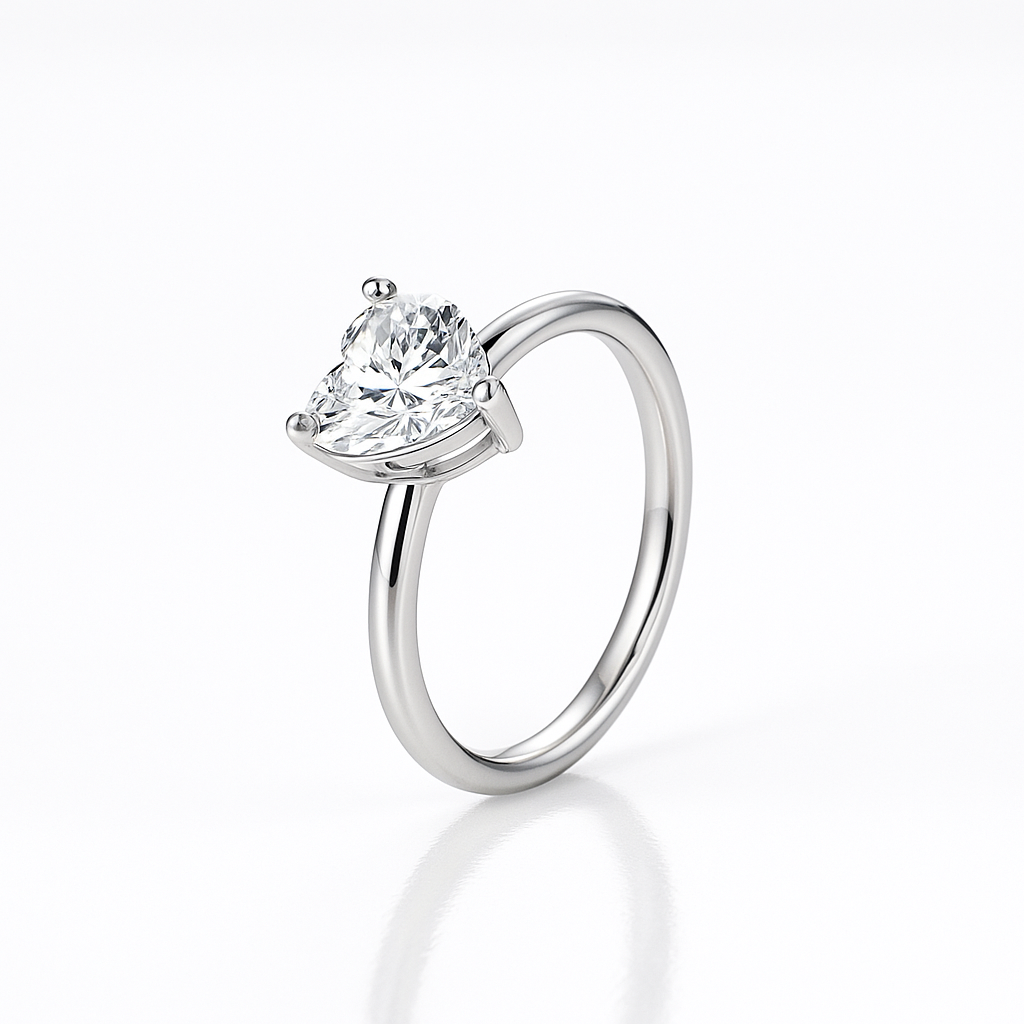 The Elysia Ring moissanite engagement ring by Trésor Diamond