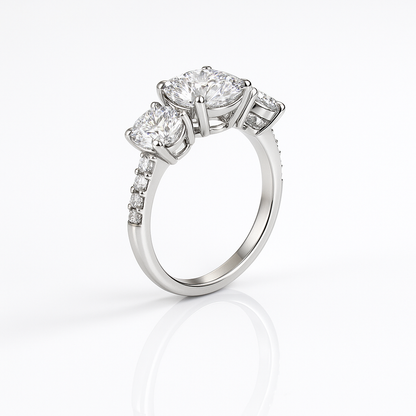 The Clara Ring moissanite engagement ring by Trésor Diamond