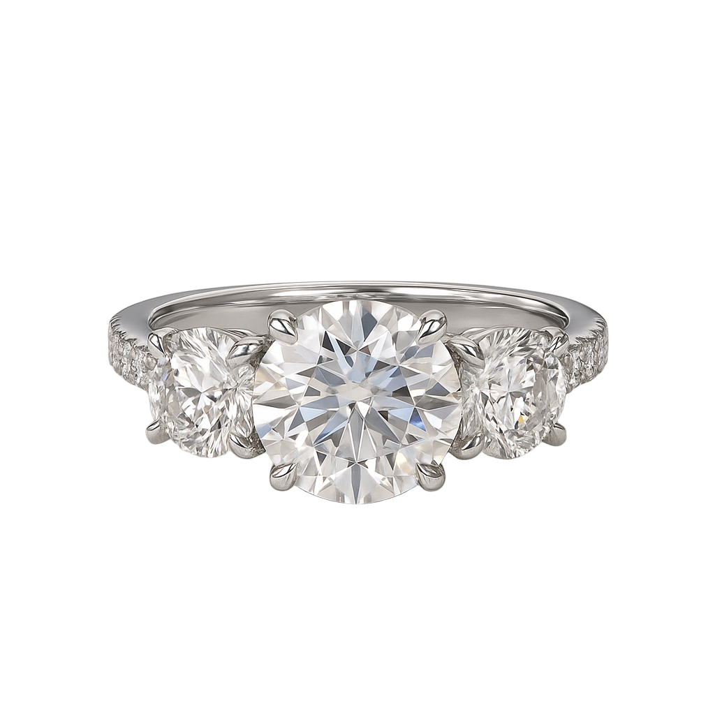 The Clara Ring moissanite engagement ring by Trésor Diamond