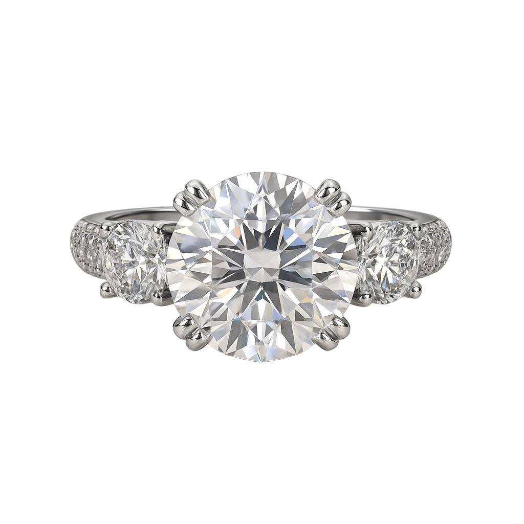 The Coralie Ring moissanite engagement ring by Trésor Diamond