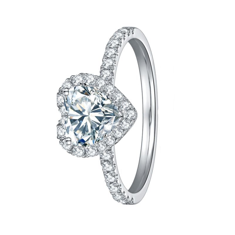 The Aurette Ring moissanite engagement ring by Trésor Diamond