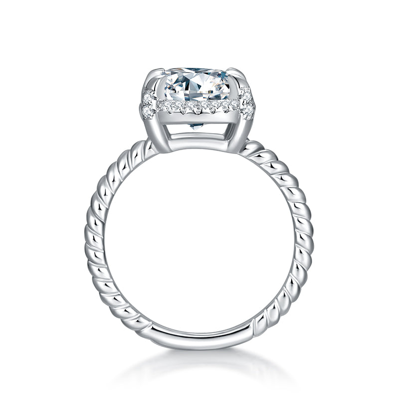 The Celine Ring moissanite engagement ring by Trésor Diamond