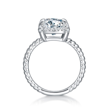 The Celine Ring moissanite engagement ring by Trésor Diamond