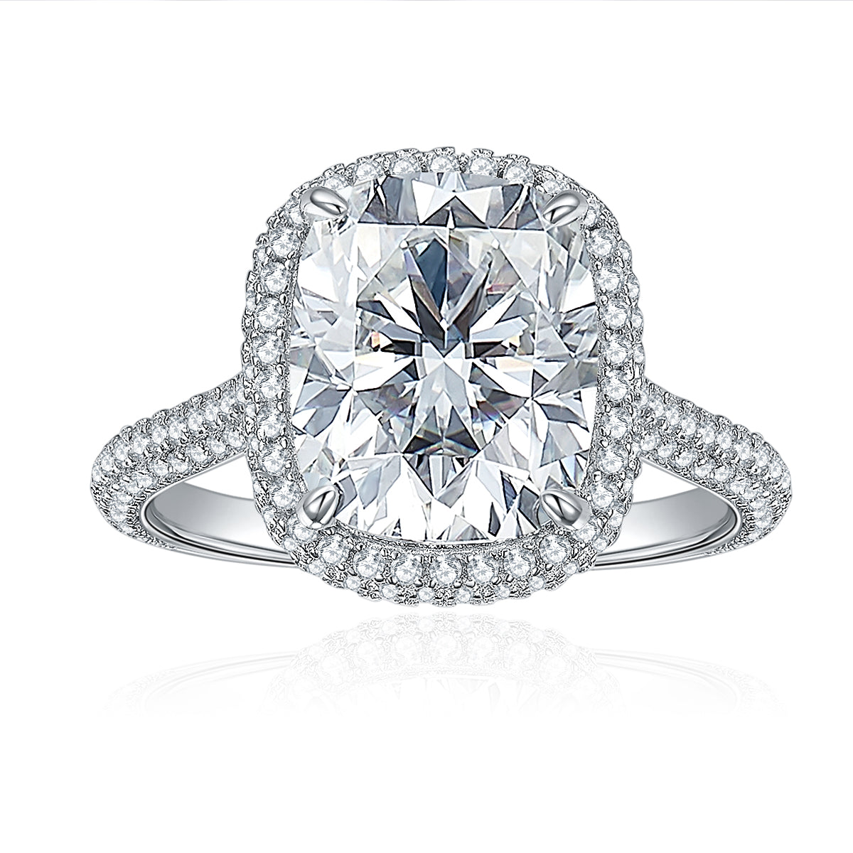 The Leah Ring moissanite engagement ring by Trésor Diamond