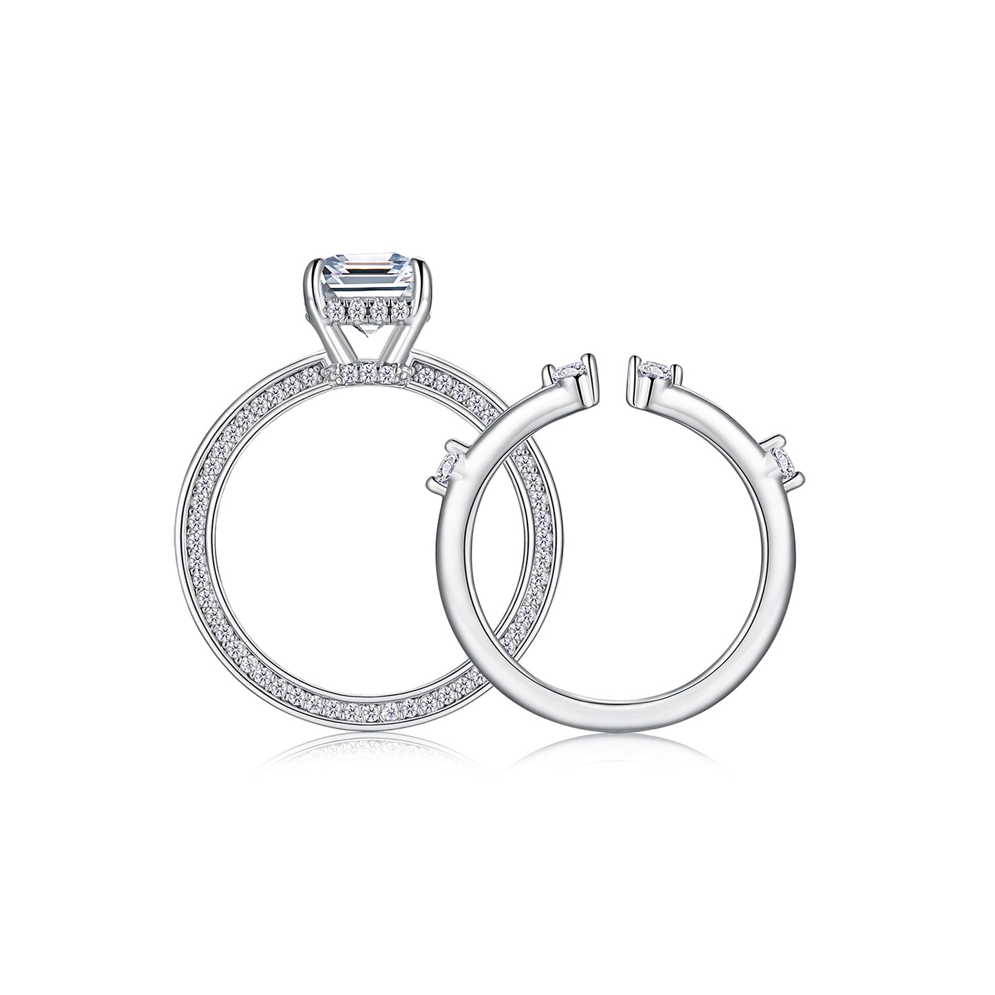 The Esmé Ring moissanite engagement ring by Trésor Diamond