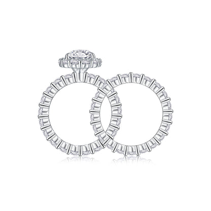 The Evelina Ring Set moissanite engagement ring by Trésor Diamond