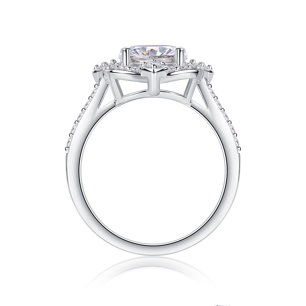 The Serenya Ring moissanite engagement ring by Trésor Diamond