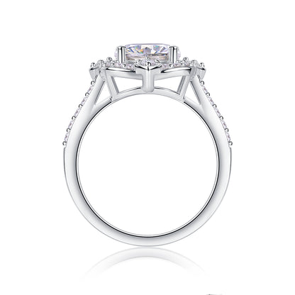The Serenya Ring moissanite engagement ring by Trésor Diamond