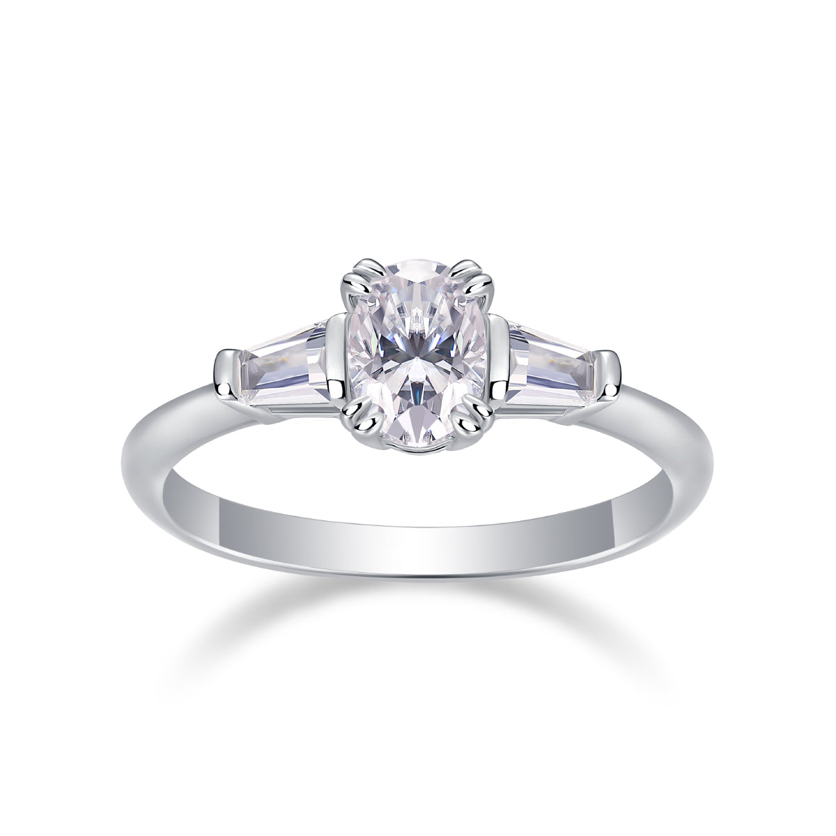 The Vivienne Ring moissanite engagement ring by Trésor Diamond