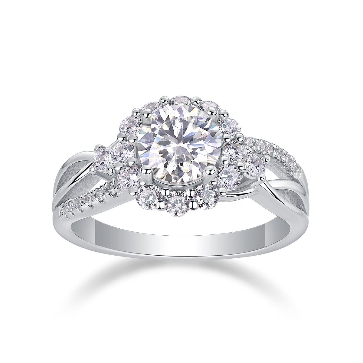 The Kate Ring moissanite engagement ring by Trésor Diamond