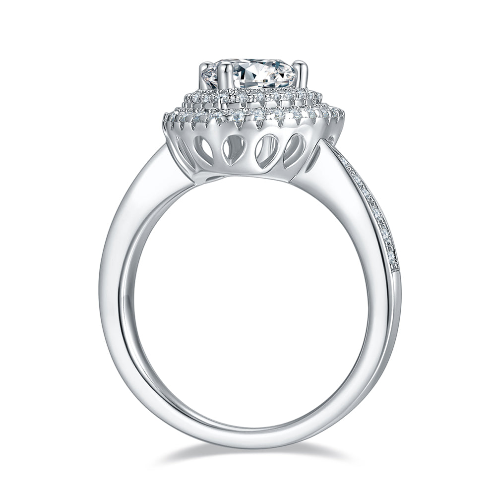 The Seraphine Ring moissanite engagement ring by Trésor Diamond