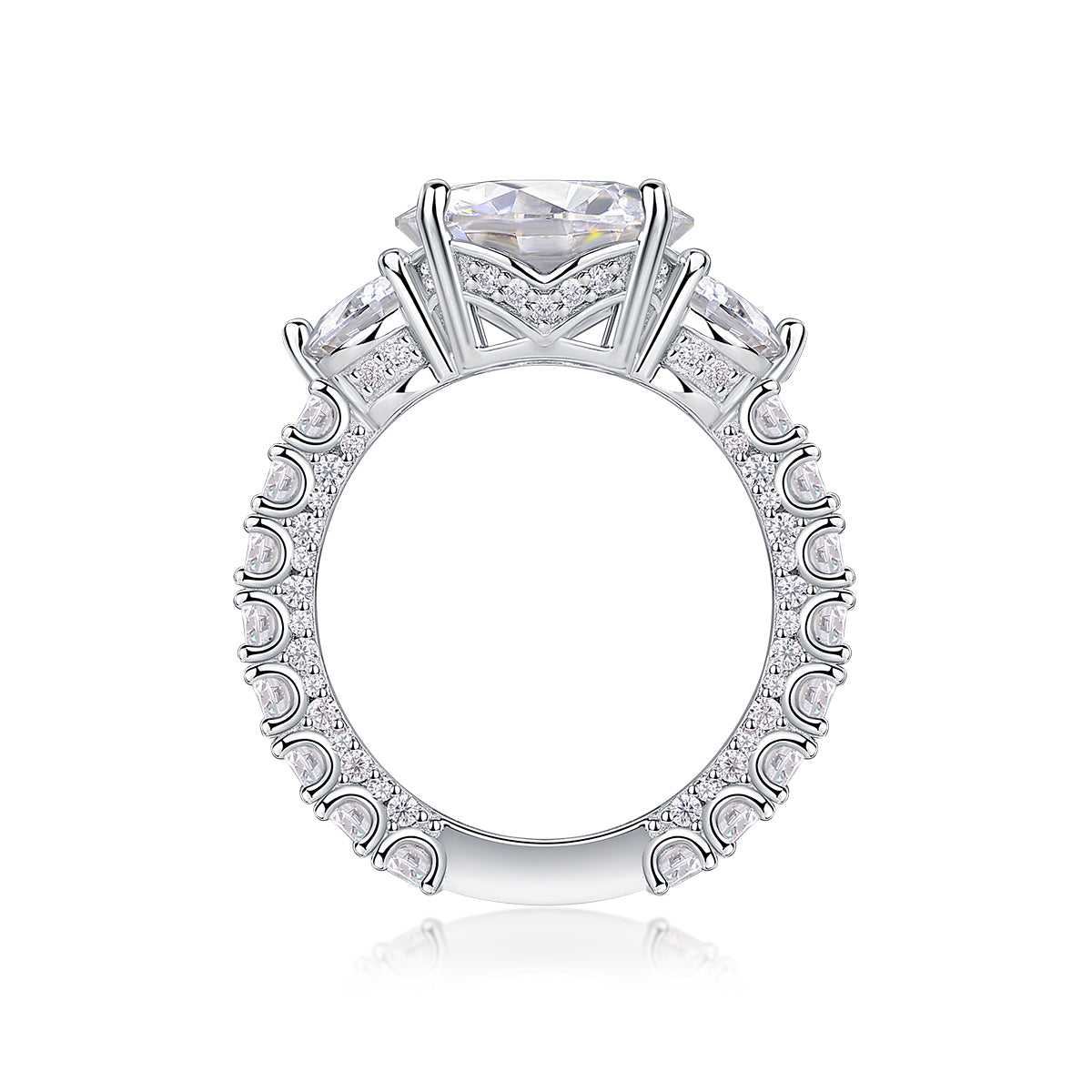 The Eternia Ring moissanite engagement ring by Trésor Diamond