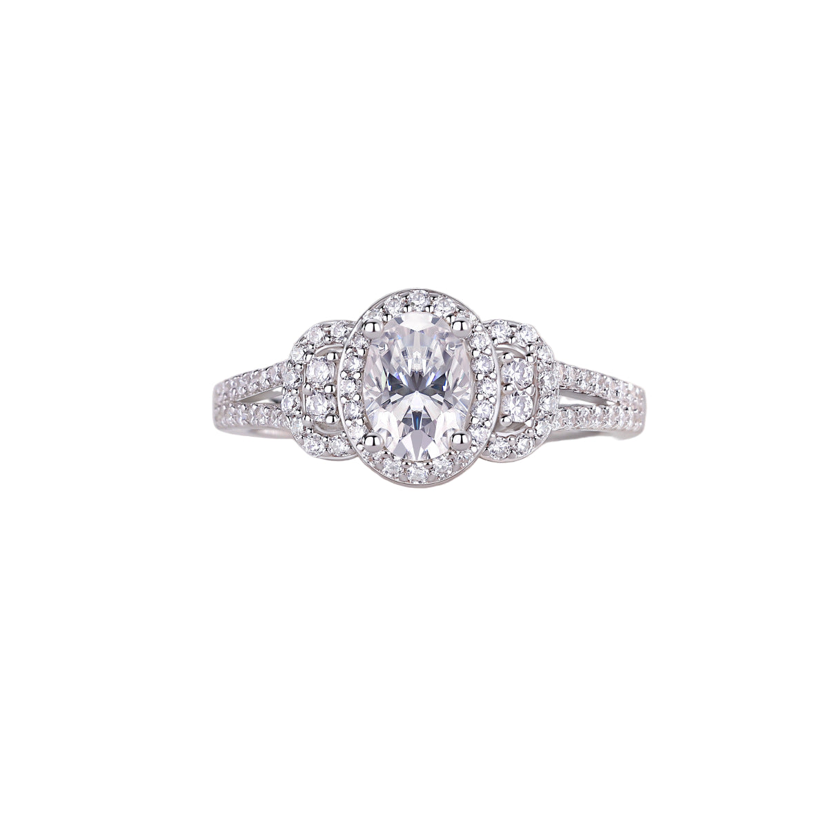 Celeste Embrace Ring moissanite engagement ring by Trésor Diamond