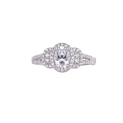 Celeste Embrace Ring moissanite engagement ring by Trésor Diamond