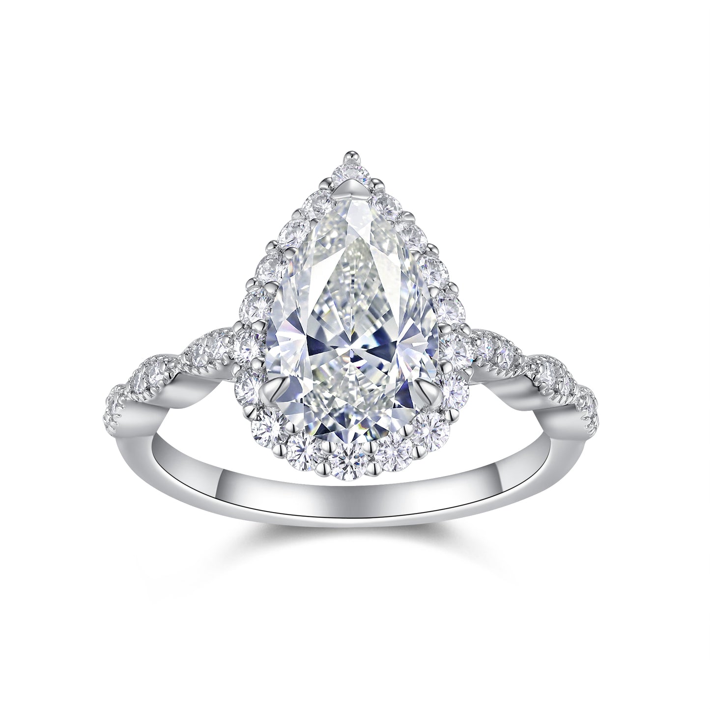 The Amira Ring moissanite engagement ring by Trésor Diamond