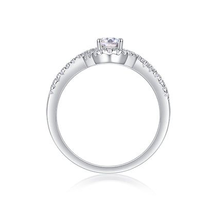 The Infinity Grace Ring moissanite engagement ring by Trésor Diamond