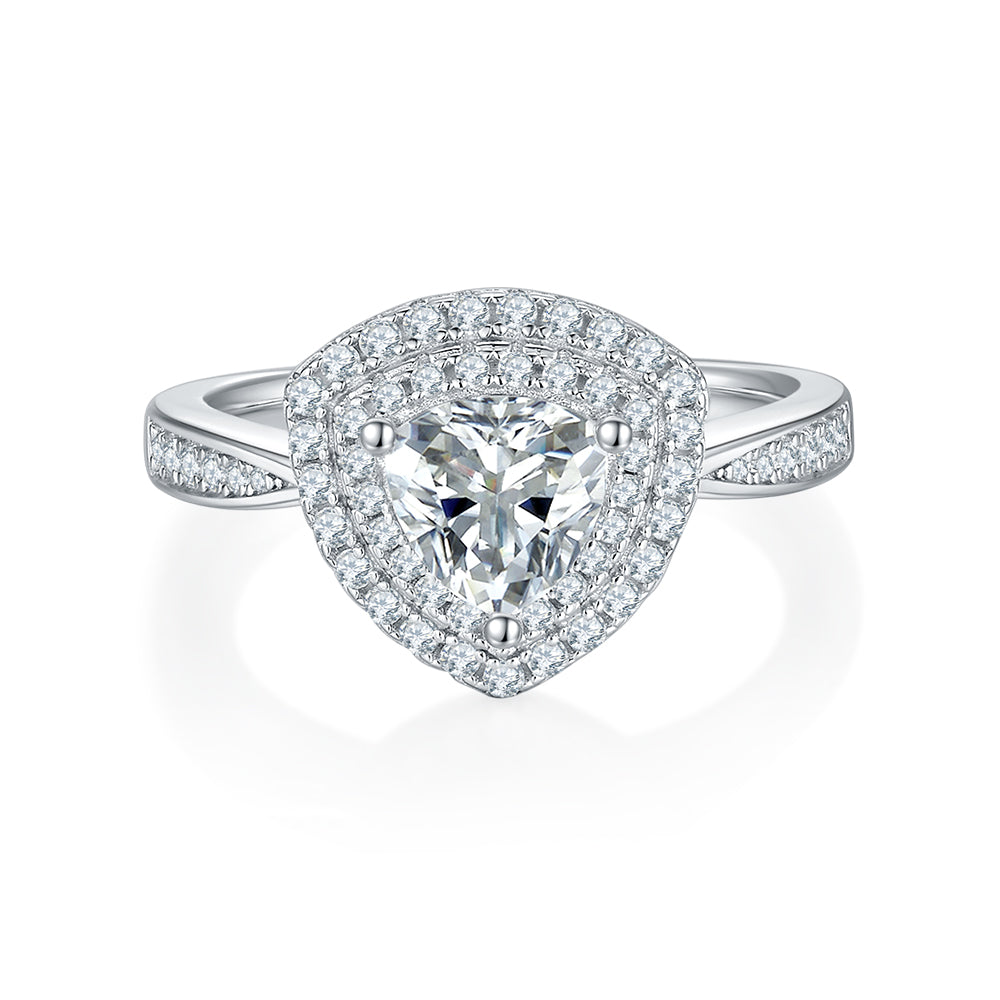 The Seraphine Ring moissanite engagement ring by Trésor Diamond