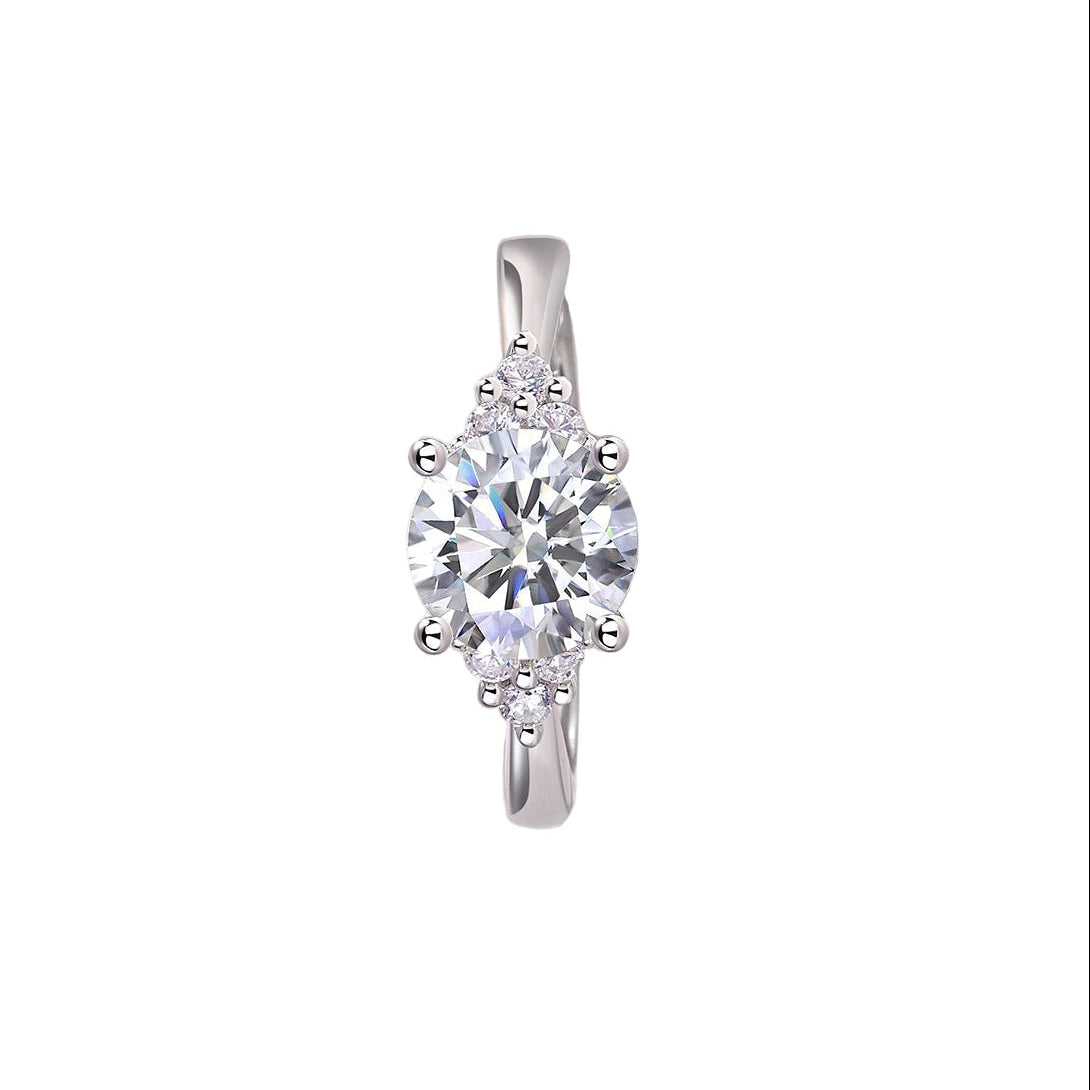 The Lyra Ring moissanite engagement ring by Trésor Diamond