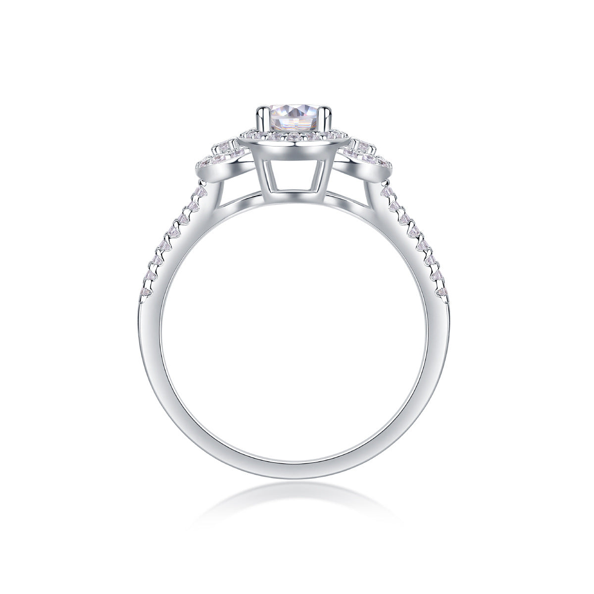 Celeste Embrace Ring moissanite engagement ring by Trésor Diamond