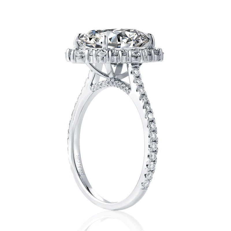 The Elvoria Ring moissanite engagement ring by Trésor Diamond