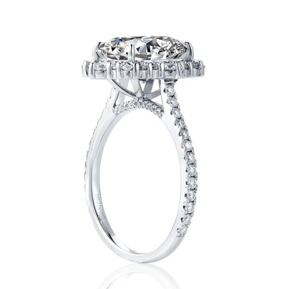 The Elvoria Ring moissanite engagement ring by Trésor Diamond