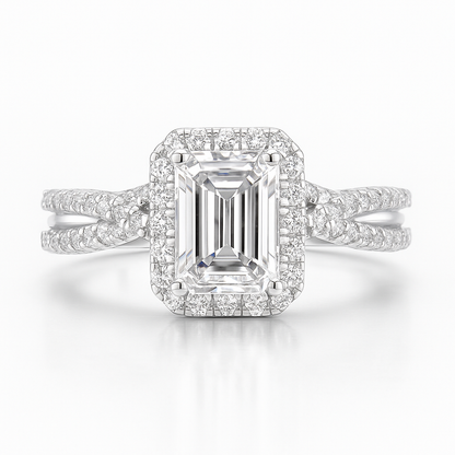 The Adrienne Ring moissanite engagement ring by Trésor Diamond