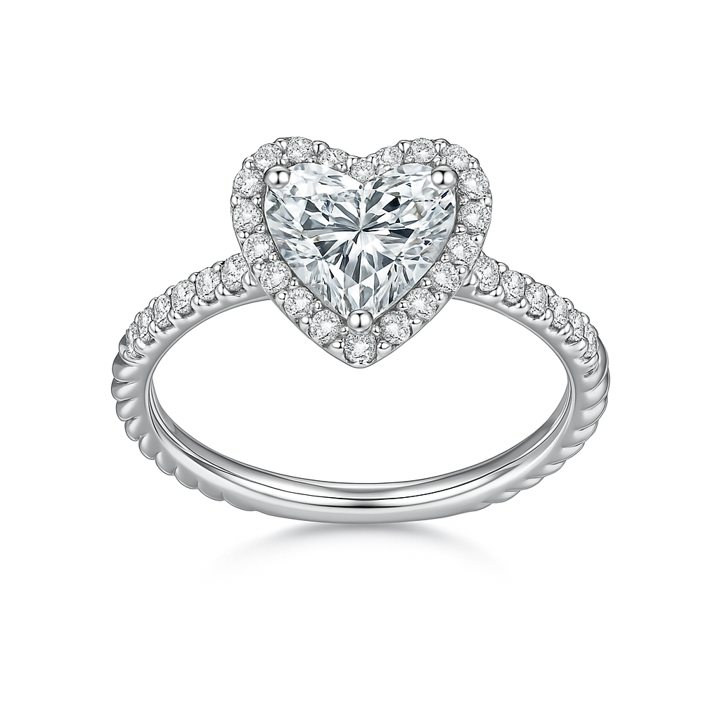 The Aurette Ring moissanite engagement ring by Trésor Diamond