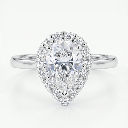 Elegant silver Belle Ring by Tresor Diamond featuring a sparkling gemstone setting on a sleek band.