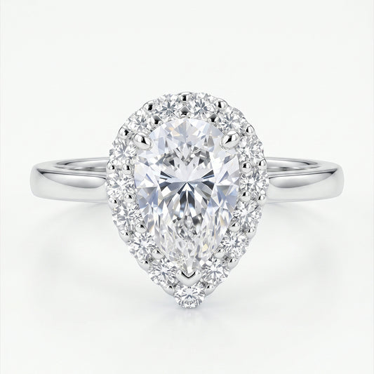 Elegant silver Belle Ring by Tresor Diamond featuring a sparkling gemstone setting on a sleek band.