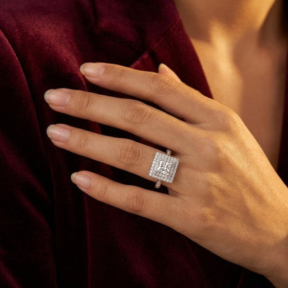 The Cora Ring moissanite engagement ring by Trésor Diamond