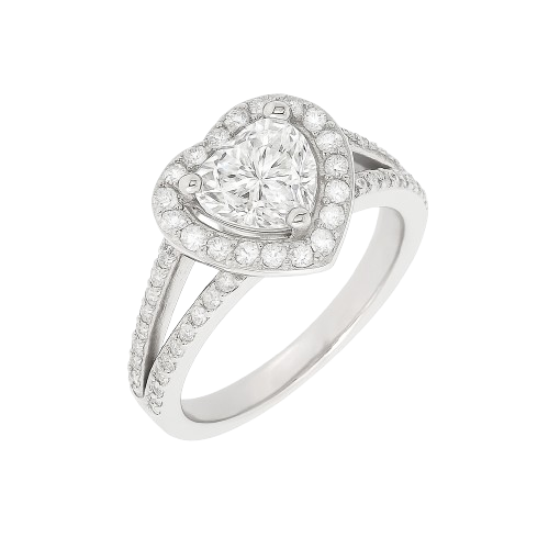 The Corinne Ring moissanite engagement ring by Trésor Diamond