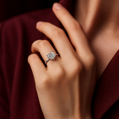 The Elysia Ring moissanite engagement ring by Trésor Diamond