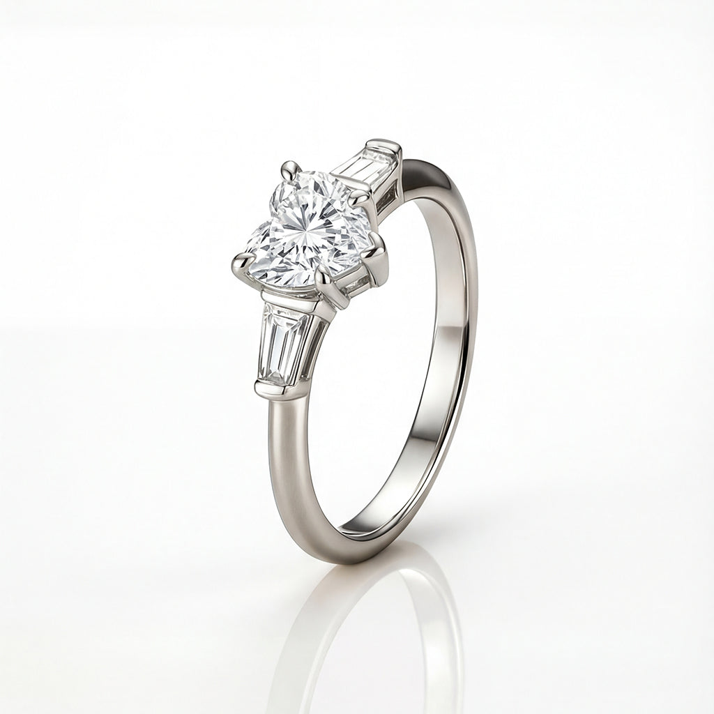 The Estelle Ring moissanite engagement ring by Trésor Diamond