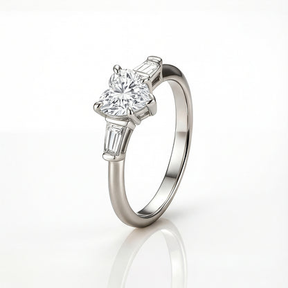 The Estelle Ring moissanite engagement ring by Trésor Diamond