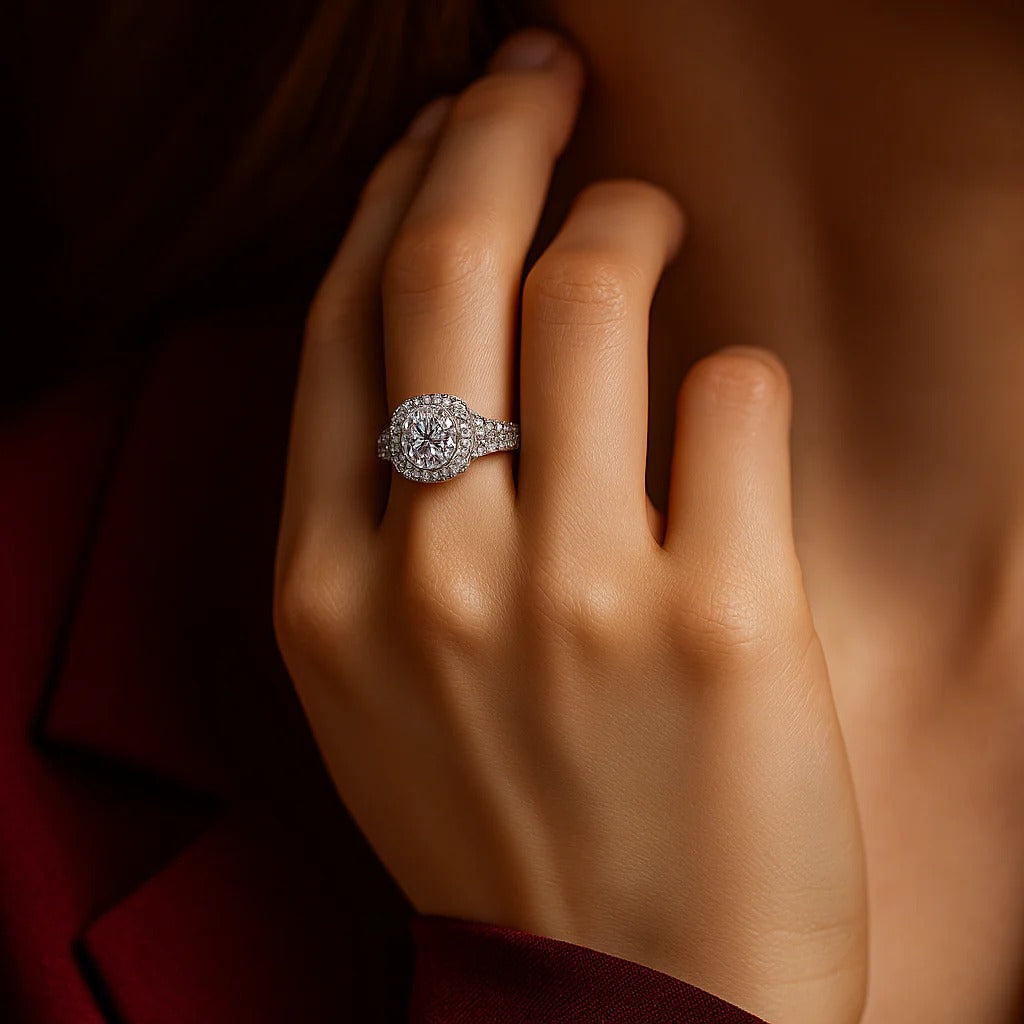 The Fiorenza Ring moissanite engagement ring by Trésor Diamond
