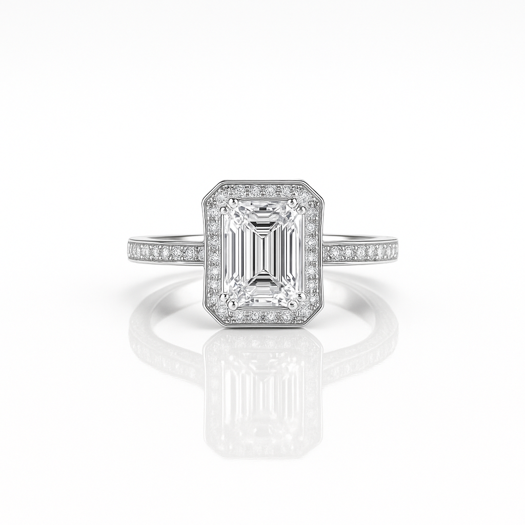 The Hannah Ring moissanite engagement ring by Trésor Diamond