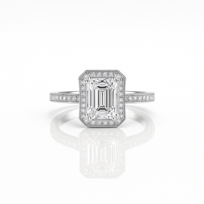 The Hannah Ring moissanite engagement ring by Trésor Diamond
