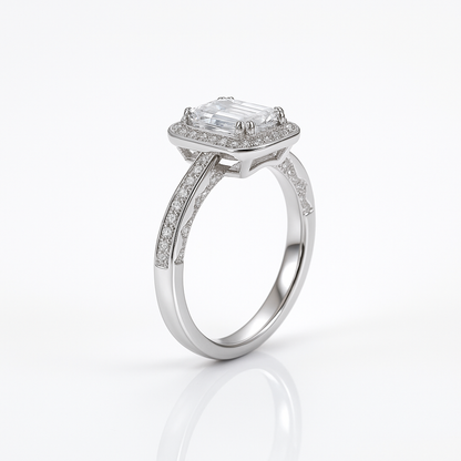 The Hannah Ring moissanite engagement ring by Trésor Diamond